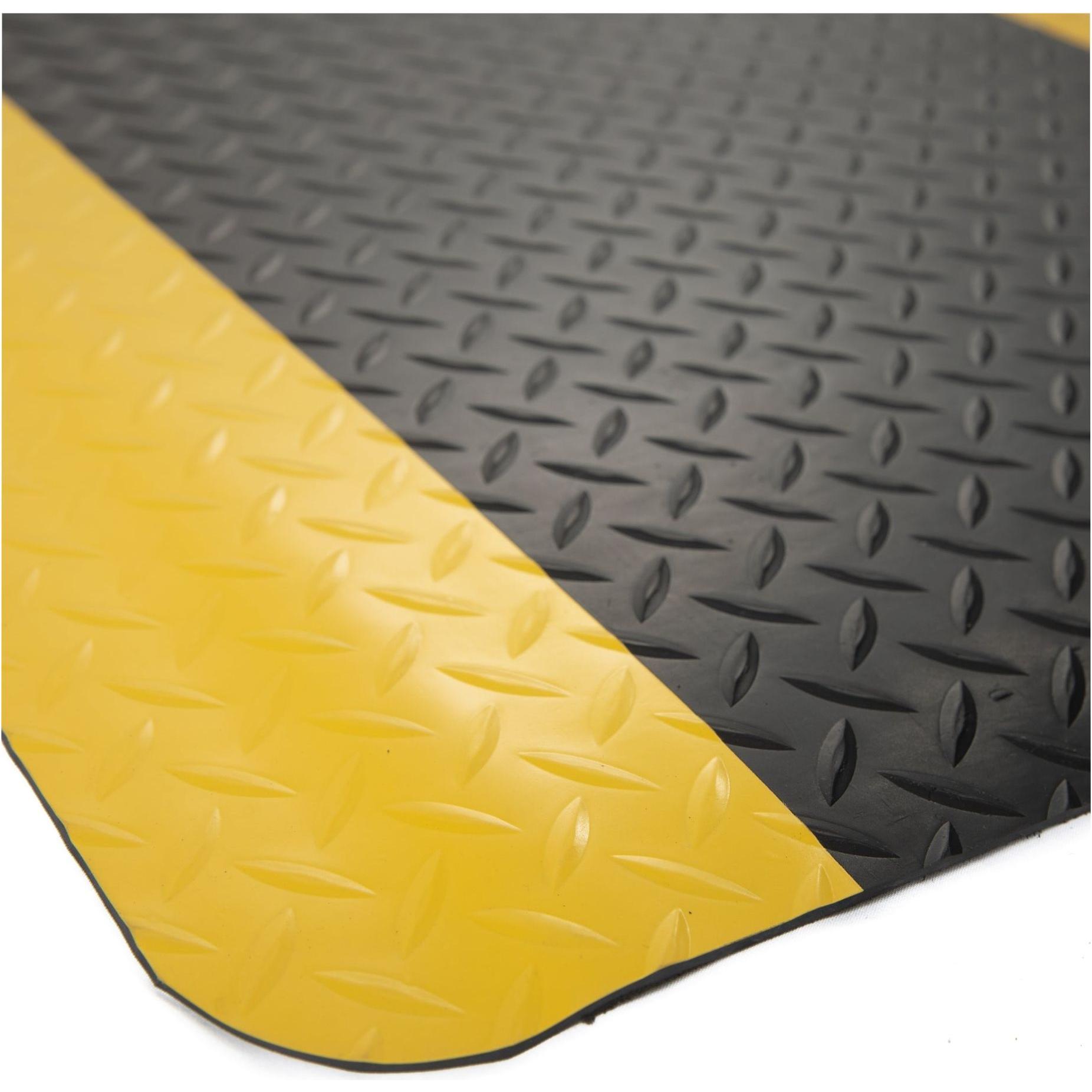 Diamond Plate Sponge - Solid Yellow Safety Border 10.5 kg Size 900mm x 1500mm 41690150