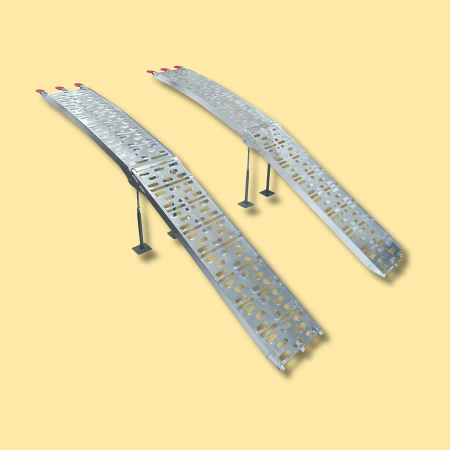 Aluminium Folding Loading Ramp - Pair with Legs