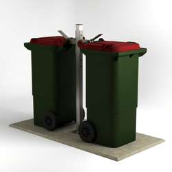 Wheelie Bin Lock Stand