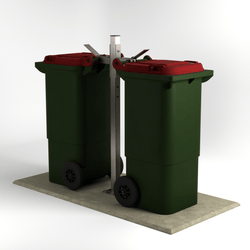 Wheelie Bin Lock Stand