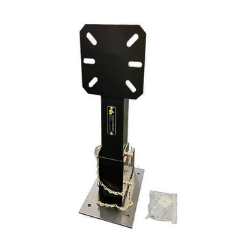 The folding mechanism allows the vice to be stored vertically or tucked away when not in use, freeing up valuable tray space and preventing damage to the vice during transport.