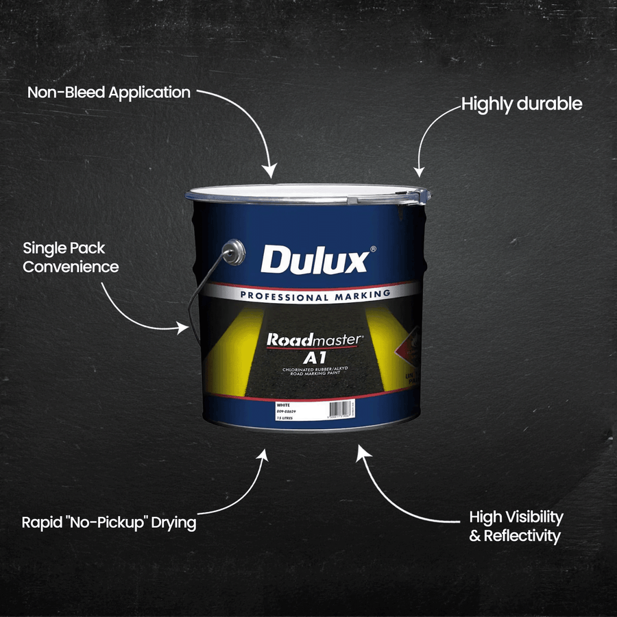 Dulux A1 Roadmaster Line Marking Paint - 15L
