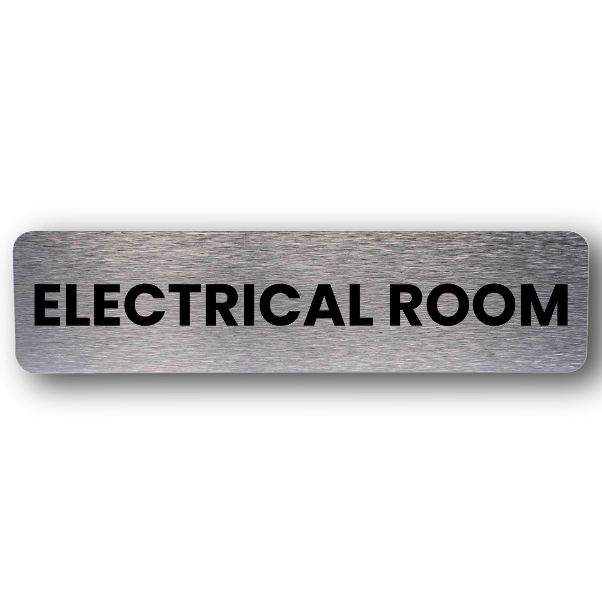 Electrical Room Sign - Brushed Silver