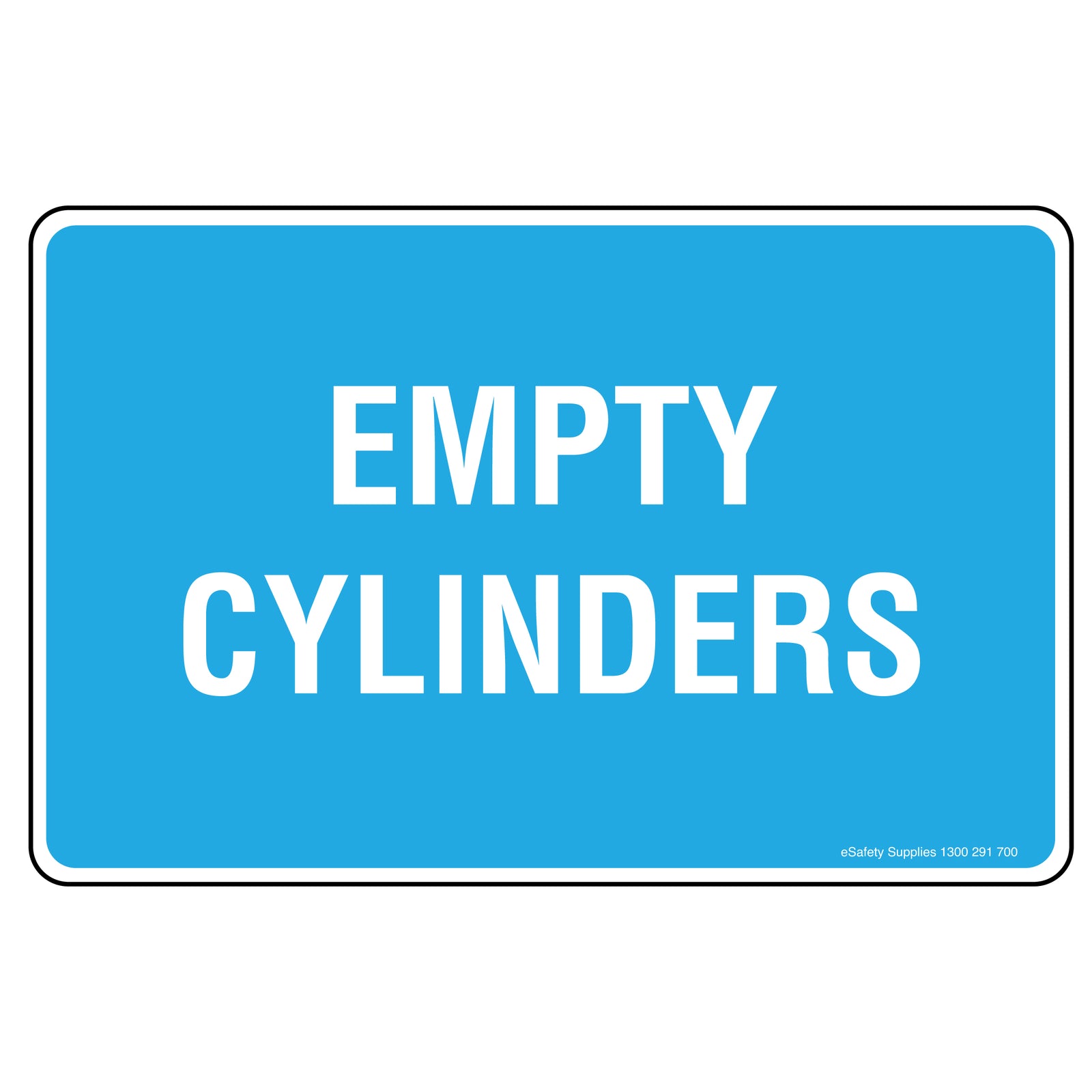 Empty Cylinders Sign (Gas)