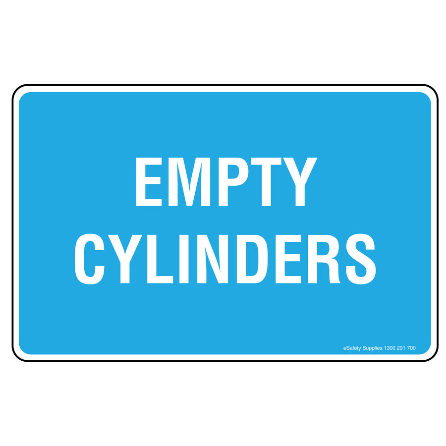 Empty Cylinders Sign (Gas)