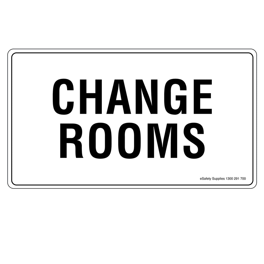Notice Sign - Change Rooms