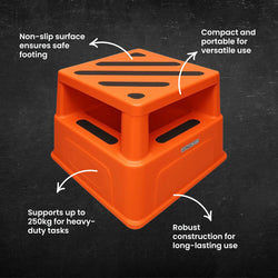 Industrial Safety Step Stool - 250kg Capacity
