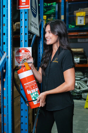 ABE Dry Chemical Powder Extinguisher W/ Wall Bracket - 4.5KG - ABE Extinguishers