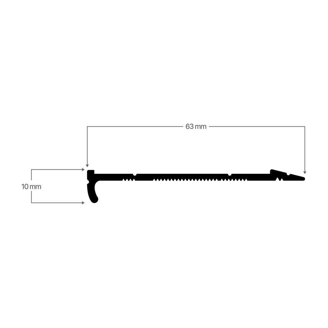 Stair Nosing - ESN12ECO 3.5 kg Black