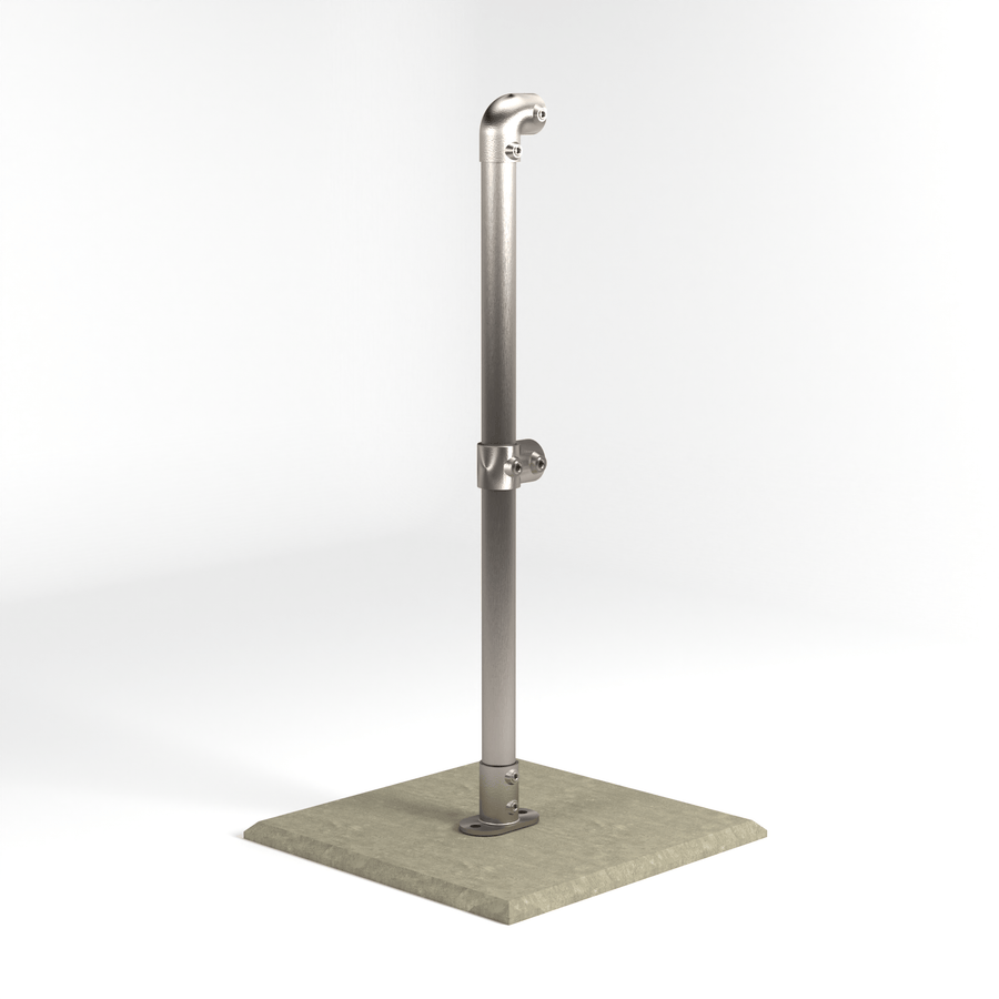 Features like adjustable top swivels and pre-drilled mounting holes allow these stanchions to adapt to uneven terrain, ramps, and complex site layouts without expensive custom modifications.