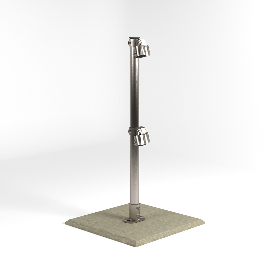 Cope – Corner Stanchion (Vert Adjustable) – Base Mount