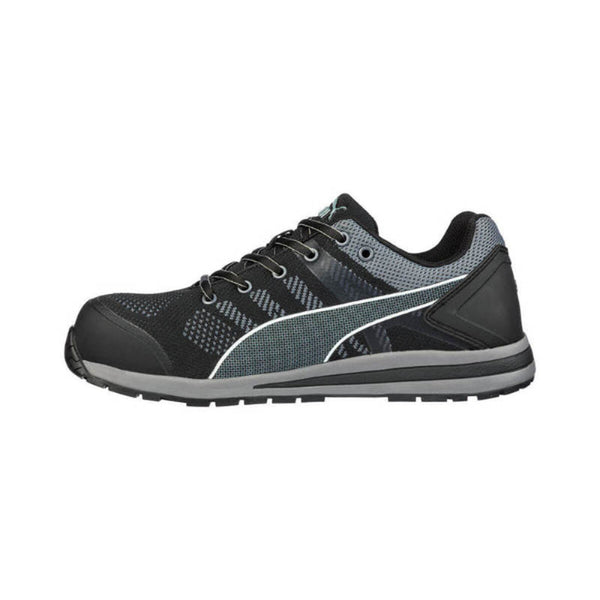 Image showing Left side view of Puma Elevate Knit Safety Shoe Black