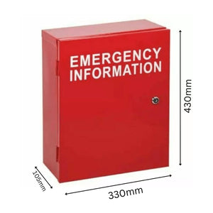 Emergency Information 003 Keyed Cabinet - Cabinets & Covers