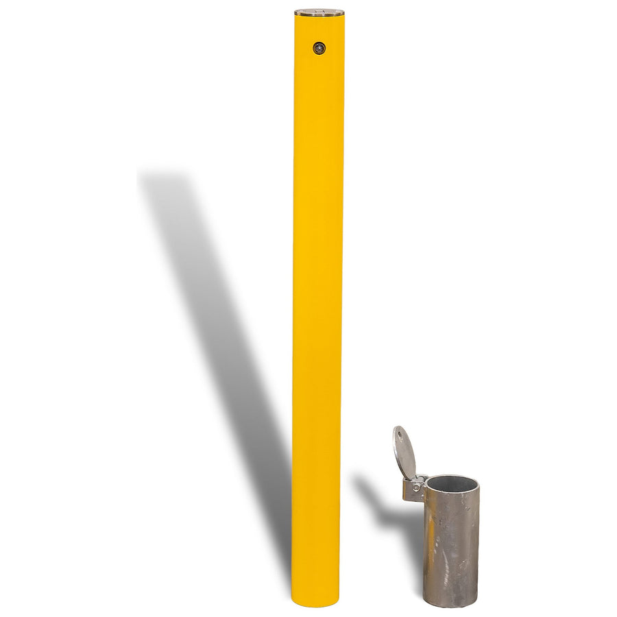 Inground Removable Bollard - 90mm - Key Lock 52.5 kg