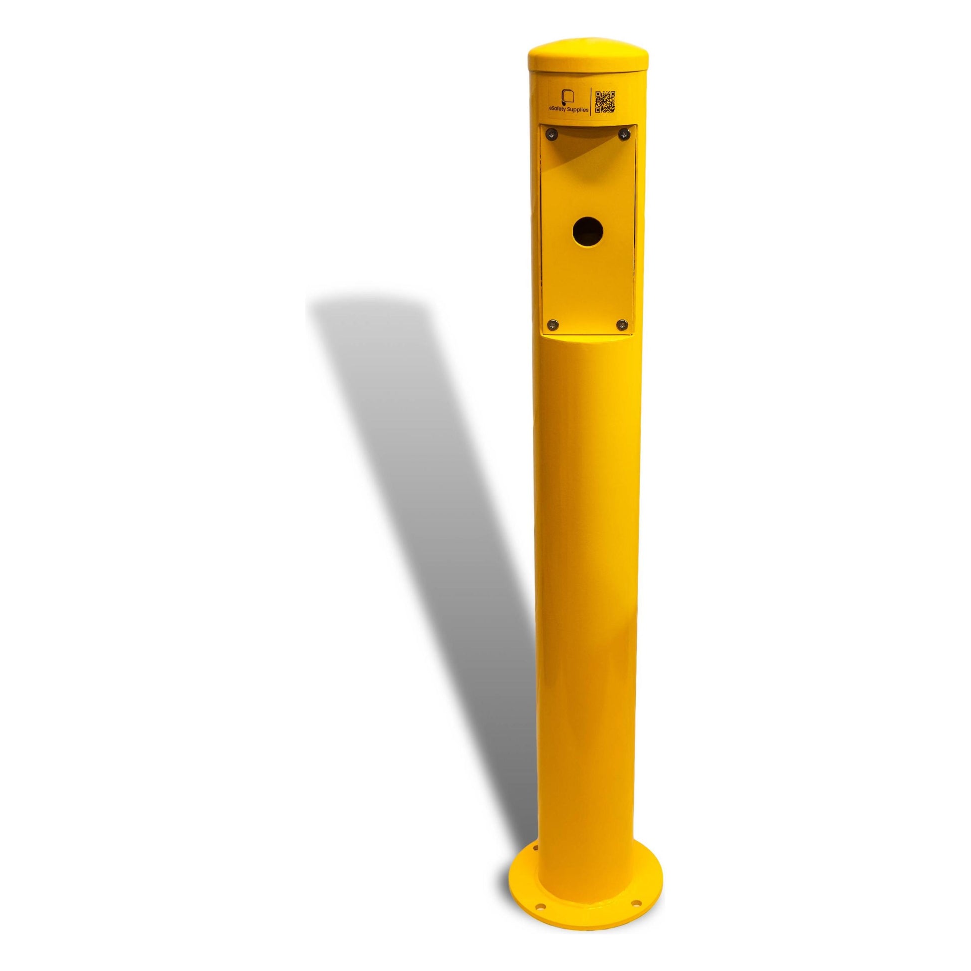 Intercom Card Reader Bollard - 1400mm - Yellow 52.5 kg