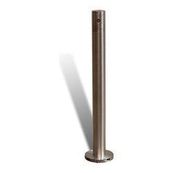 Removable Surface Mount Bollard - 90mm Stainless Steel Key Lock 42 kg