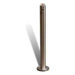 Removable Surface Mount Bollard - 90mm Stainless Steel Key Lock
