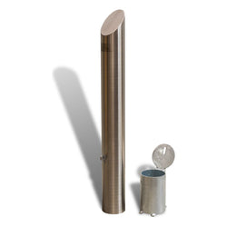 Inground Bevelled Top Removable Bollard – 140mm 63 kg