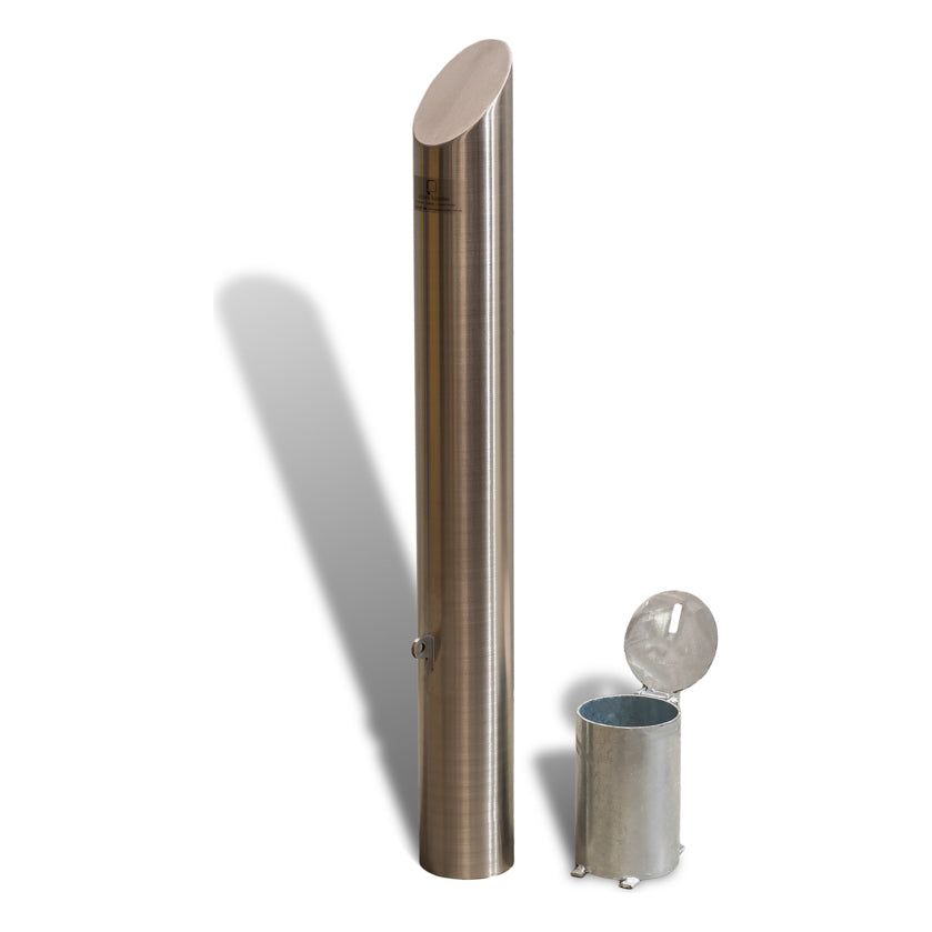 Inground Bevelled Top Removable Bollard – 140mm 63 kg