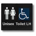 Unisex Toilet (Accessible) Sign 3.5 kg side-and-direction Straight Arrow BS-UTA-UA