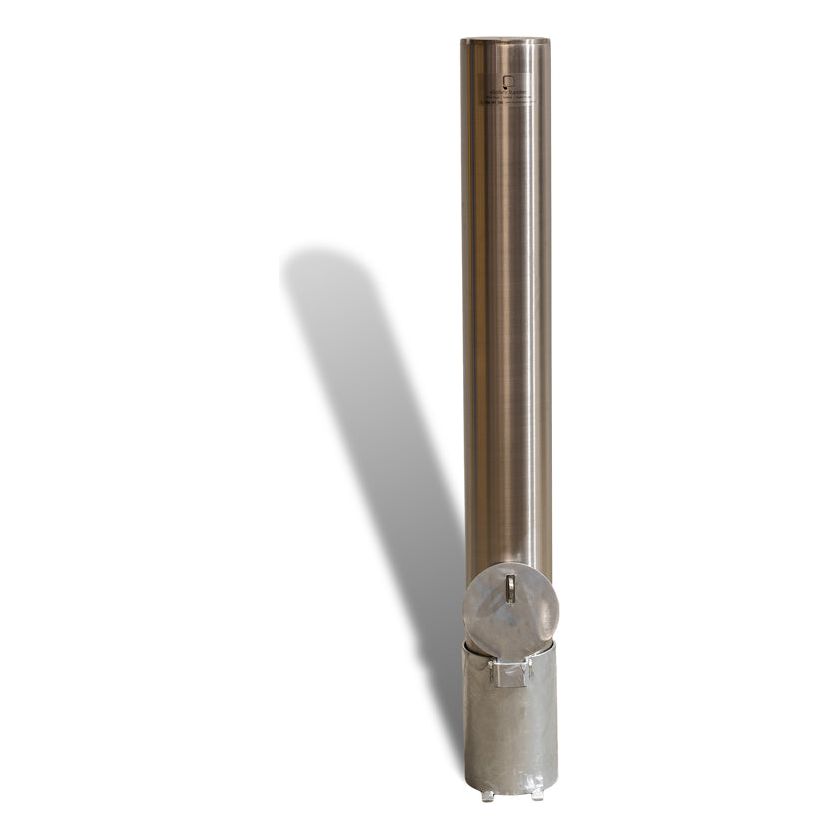 Inground Removable Bollard – 140mm Stainless Steel Sleeve Lock