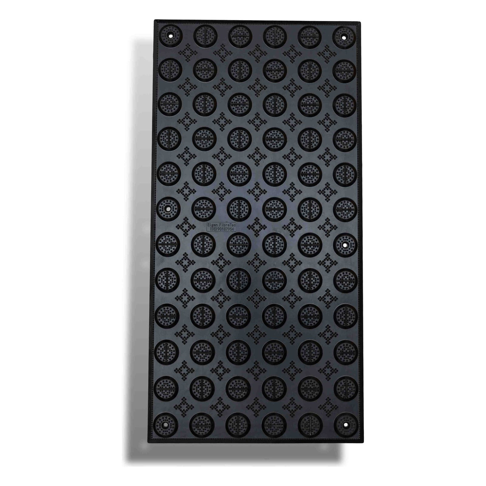 Tactile Indicator Plate - Hazard - Fibreglass - 300 x 600mm 3.5 kg Color White TI-T-P-W