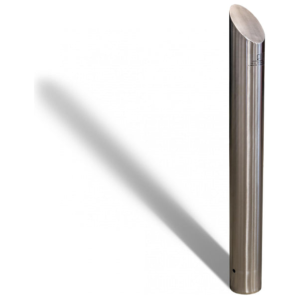 Inground Bevelled Top Bollard - 140mm - Stainless Steel