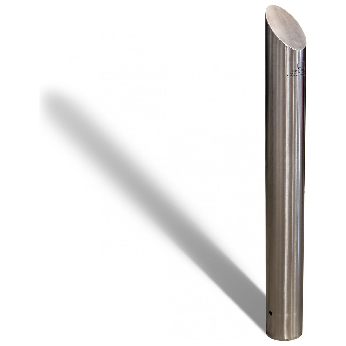 Inground Bevelled Top Bollard - 140mm - Stainless Steel