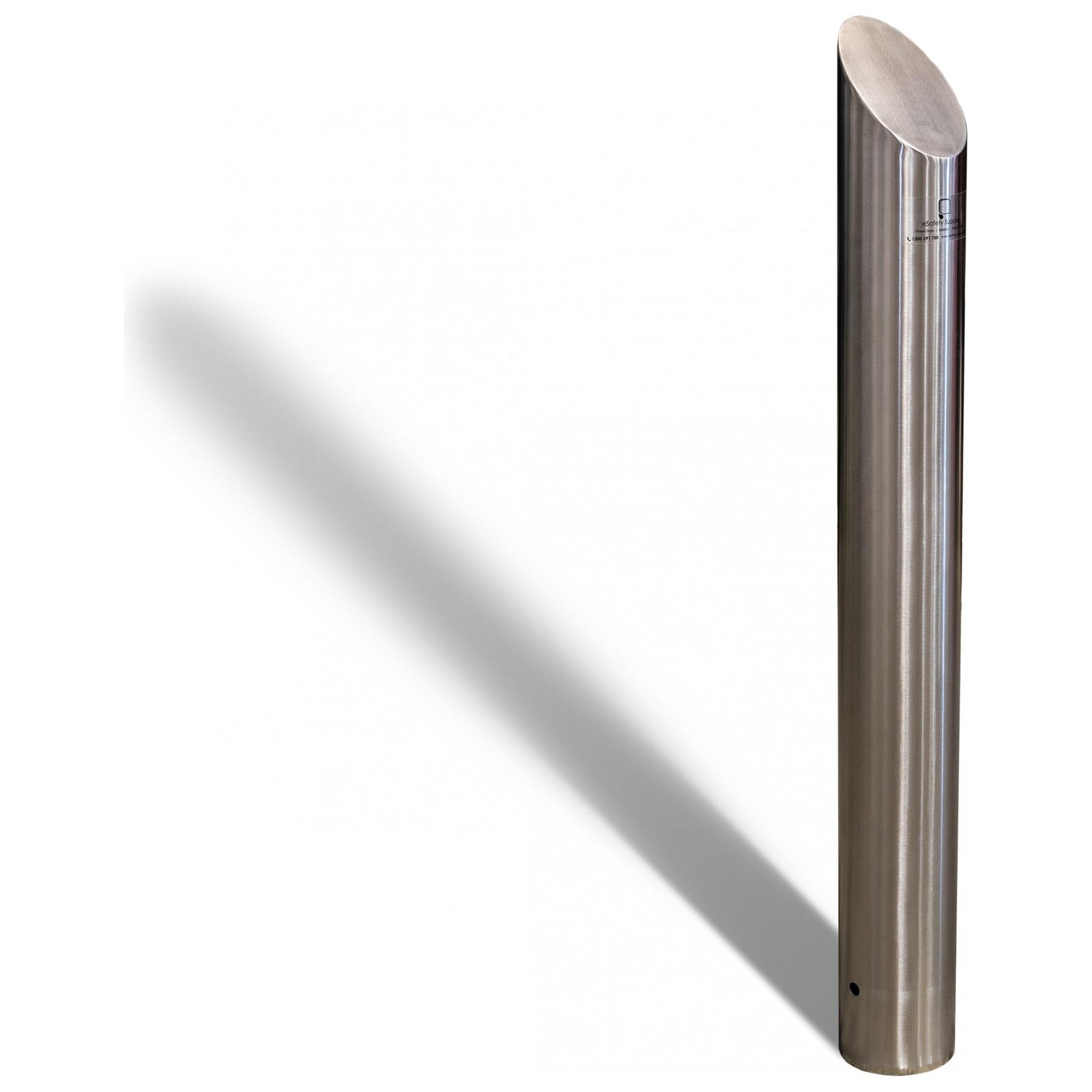 Inground Bevelled Top Bollard - 140mm - Stainless Steel