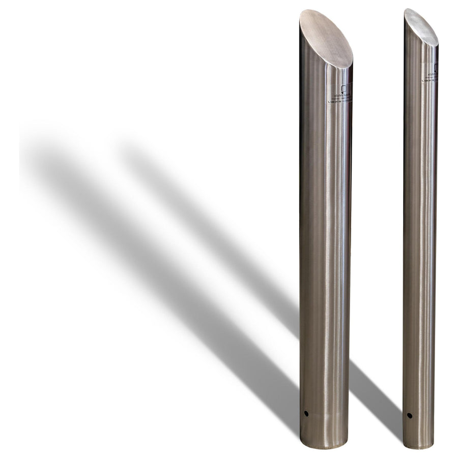 Inground Bevelled Top Bollard - 90mm - Stainless Steel