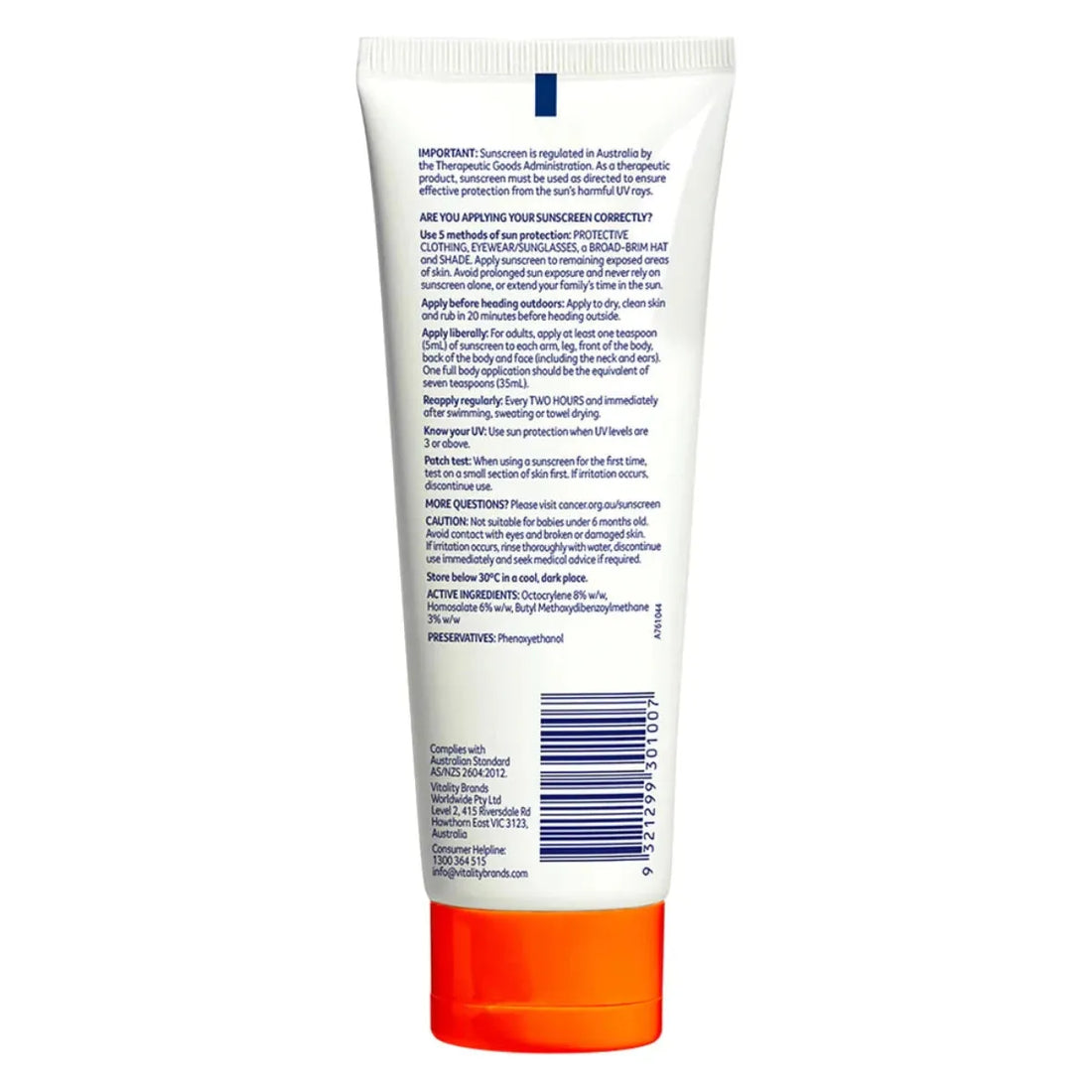 CCA Everyday Value Sunscreen SPF50 110mL