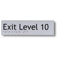 Exit Level Signs 3.5 kg 180mm x 50mm Braille-exit-sign Exit Level 10 BS-EL10