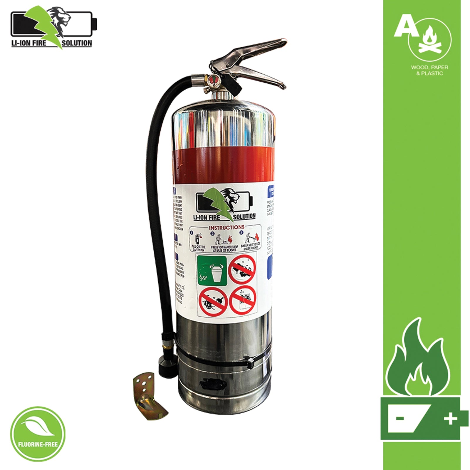 F-500 Lithium-Ion Battery Fire Extinguisher, AS/NZS 1841.2 Certified F-500EA Encapsulator Agent for Battery Fire Suppression.