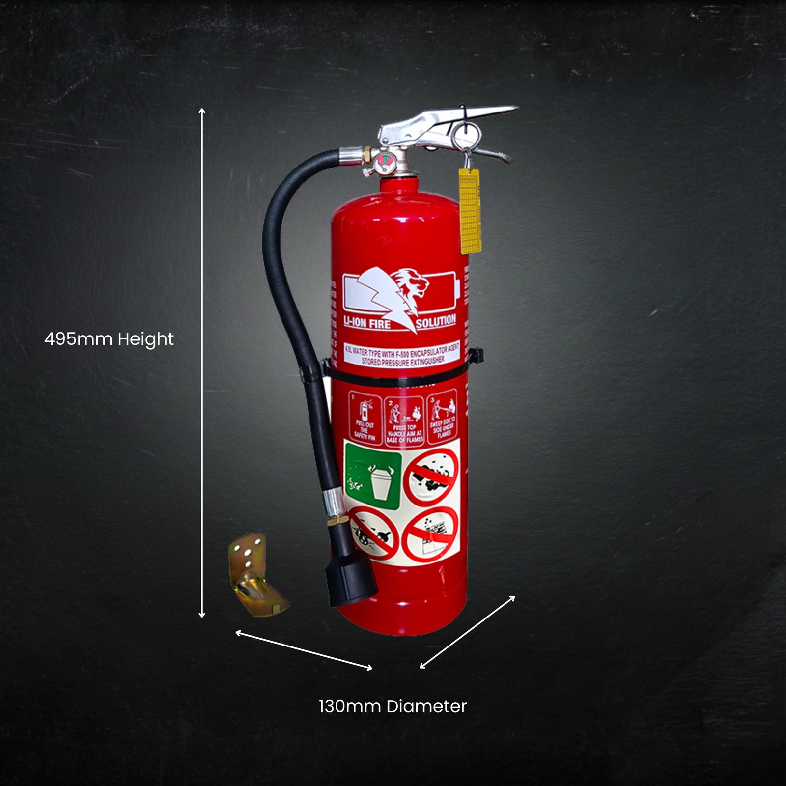 F-500 Fire Extinguisher suitable for Lithium-Ion Battery Fires