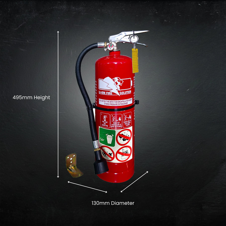 F-500 Fire Extinguisher suitable for Lithium-Ion Battery Fires