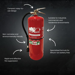 F-500 Fire Extinguisher suitable for Lithium-Ion Battery Fires