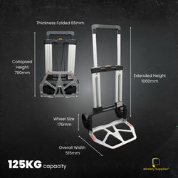 Lightweight Folding Hand Trolley - Multiple Sizes