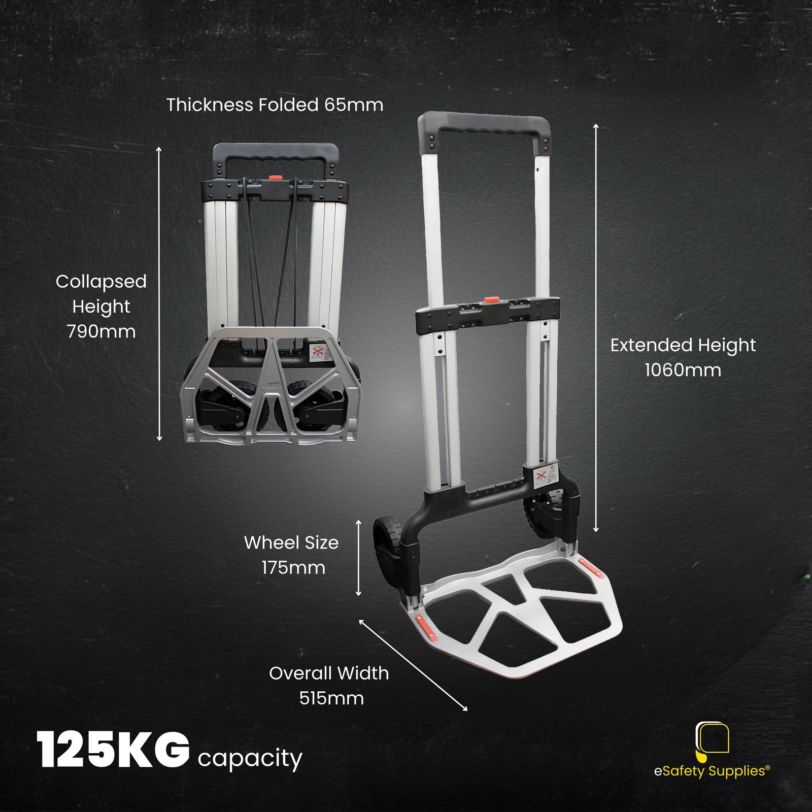 Lightweight Folding Hand Trolley - Multiple Sizes