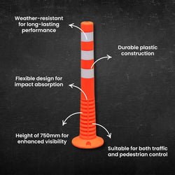 Plastic Flexible Bollard (750mm High)