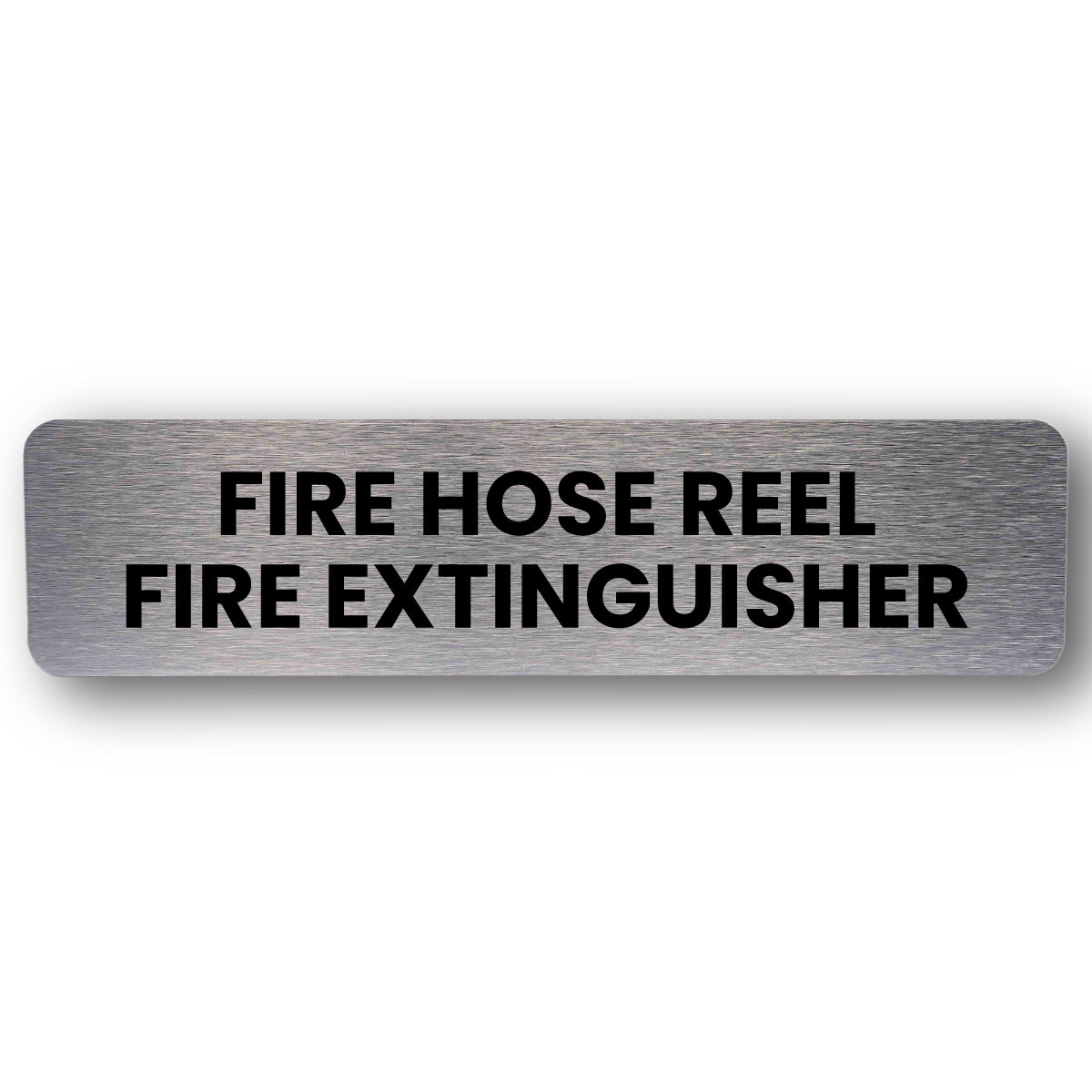 Fire Hose Reel Fire Extinguisher - Brushed Silver