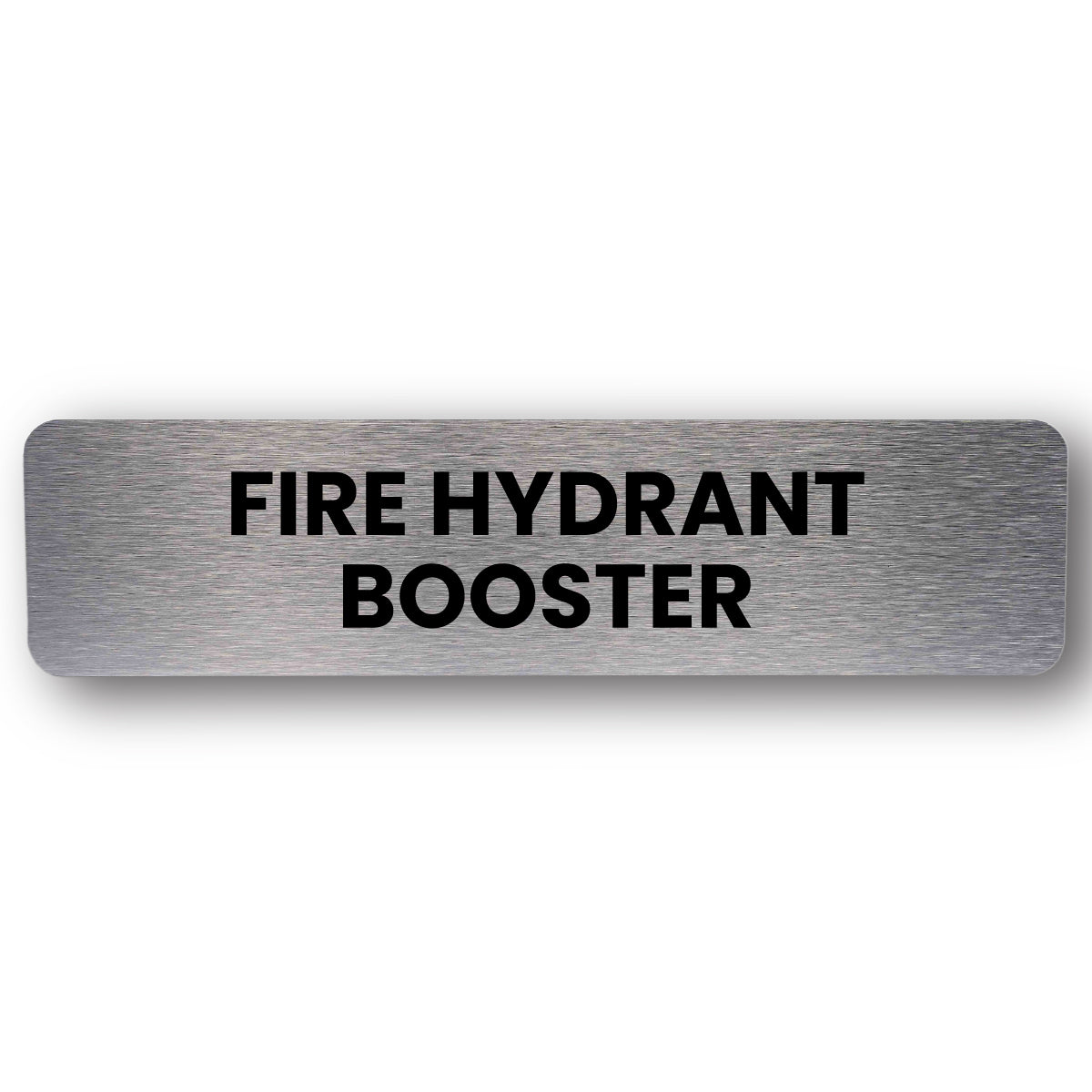 Fire Hydrant Booster - Brushed Silver