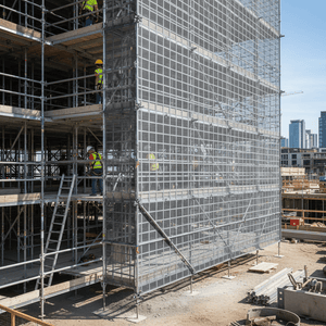 Flexi-Mesh Scaffold Safety Barrier - Shade Cloth & Tarps