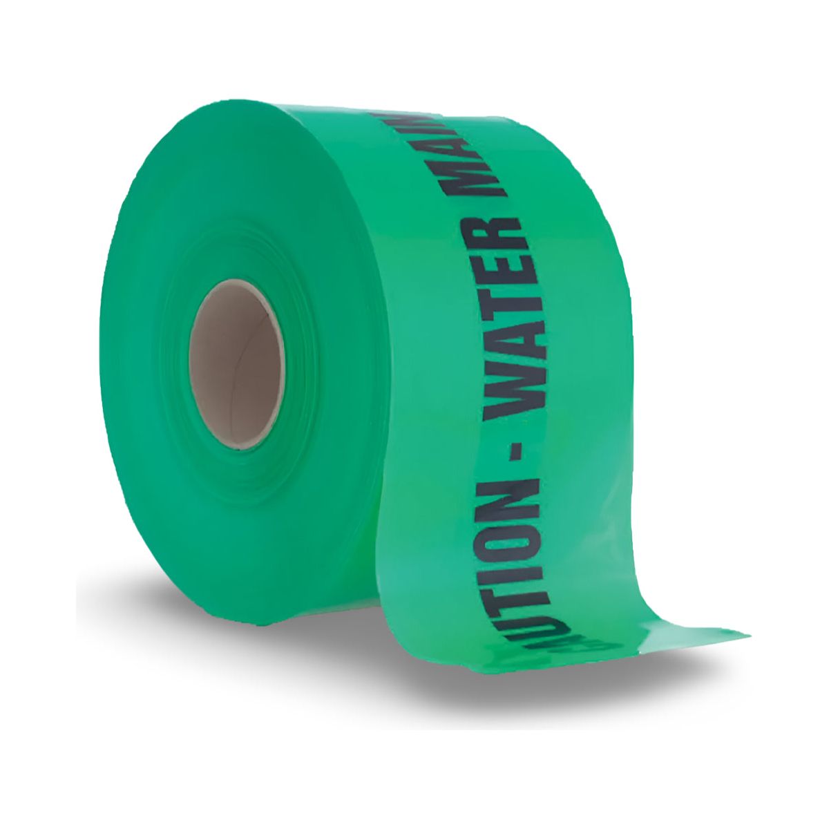 Mains Marker Tape, Buried Water Main Below - 150mm x 500m (GREEN)