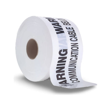 Mains Marker Tape, Communication - 150mm x 500m (WHITE)