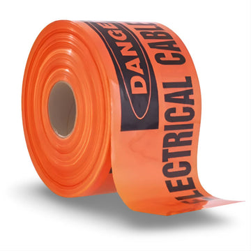 Detectable Mains Marker Tape, Electrical - 150mm x 500m (ORANGE)