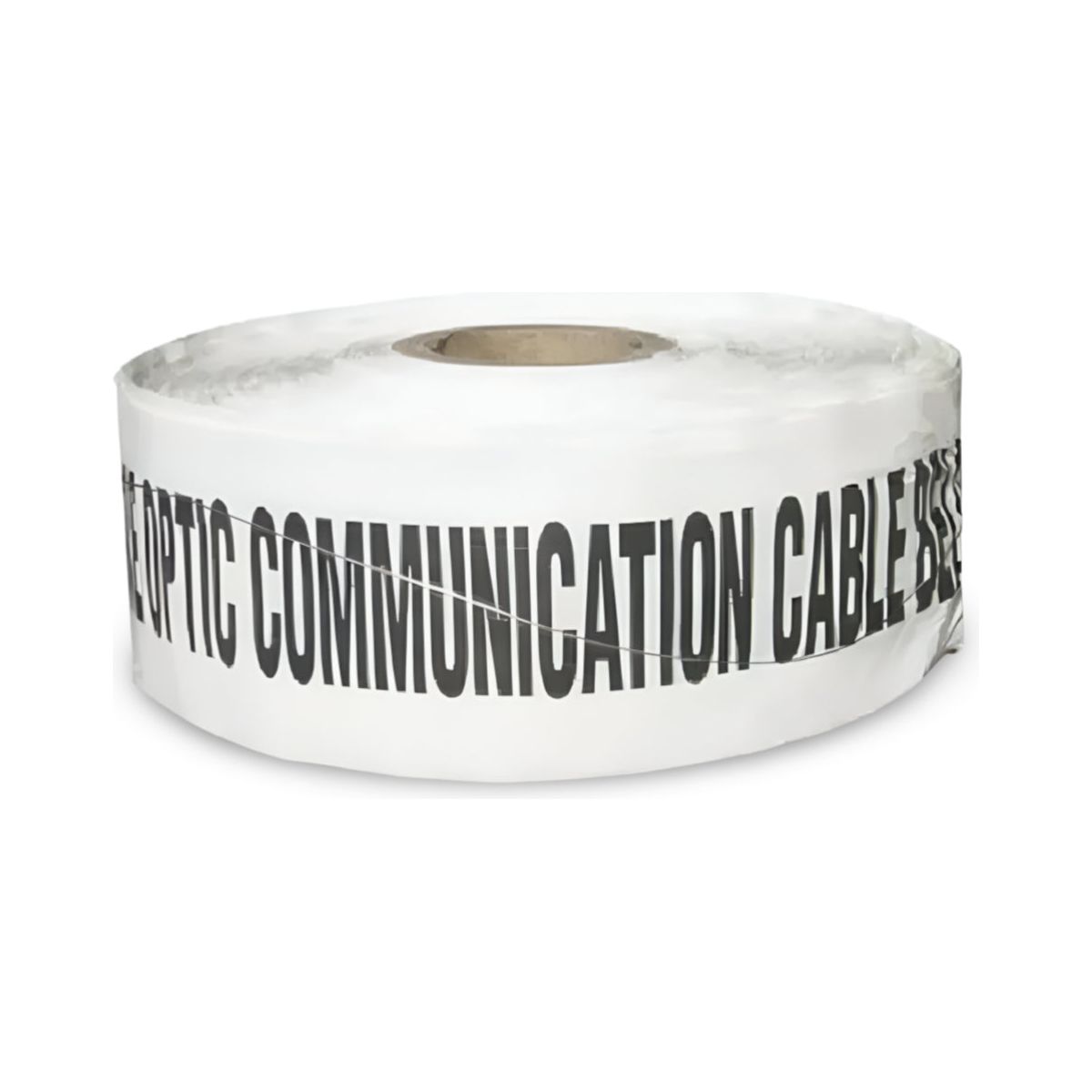 Detectable Mains Marker Tape, Fibre Optic - 100mm x 250m (WHITE)