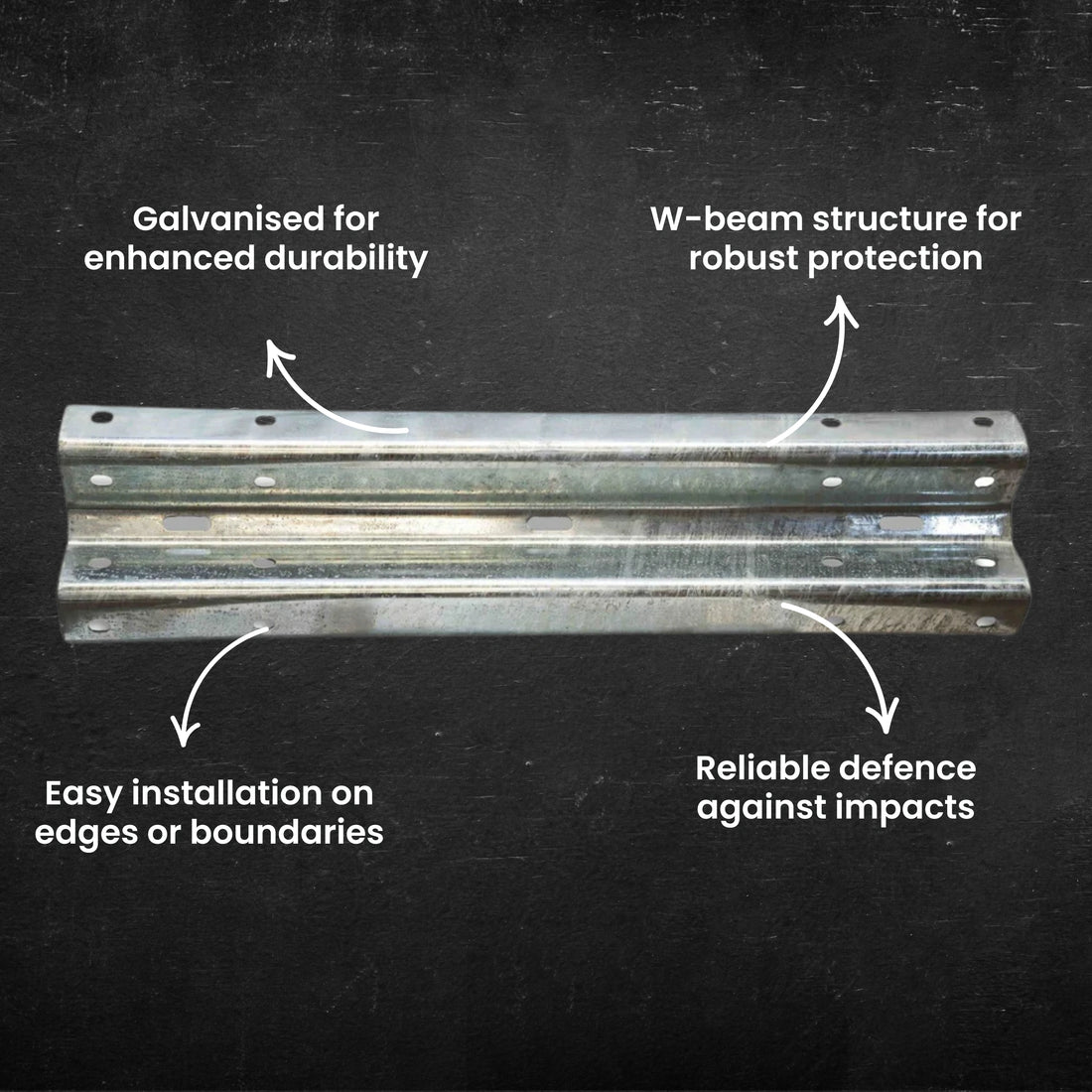 Guard Rail - W Beam - Galvanised 35 kg