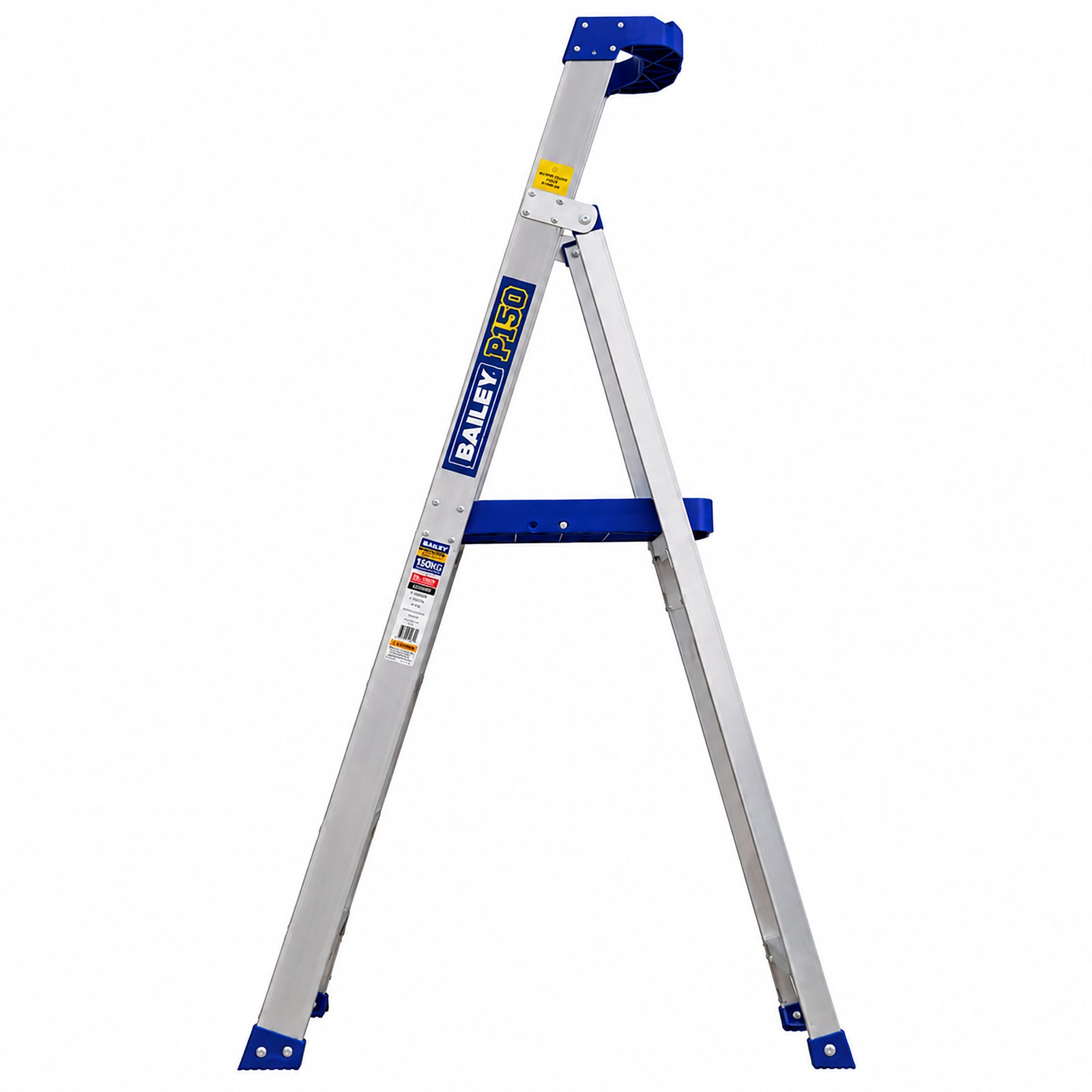 1.2m 4-step aluminium platform stepladder.