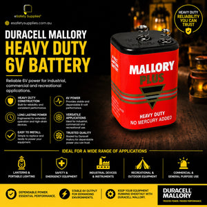 Duracell Mallory Heavy Duty 6V Battery
