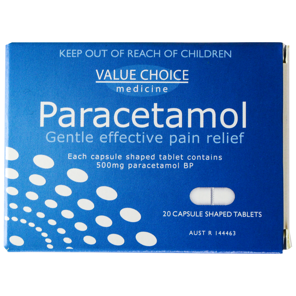 Paracetamol 500mg Tablets Box/20